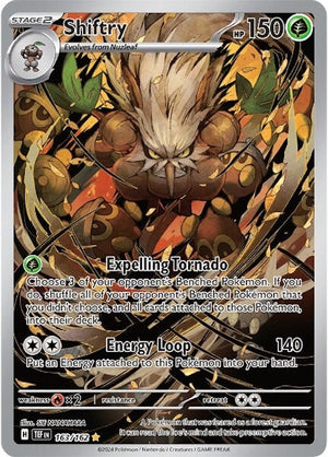 163/162 Shiftry Illustration Rare Holofoil