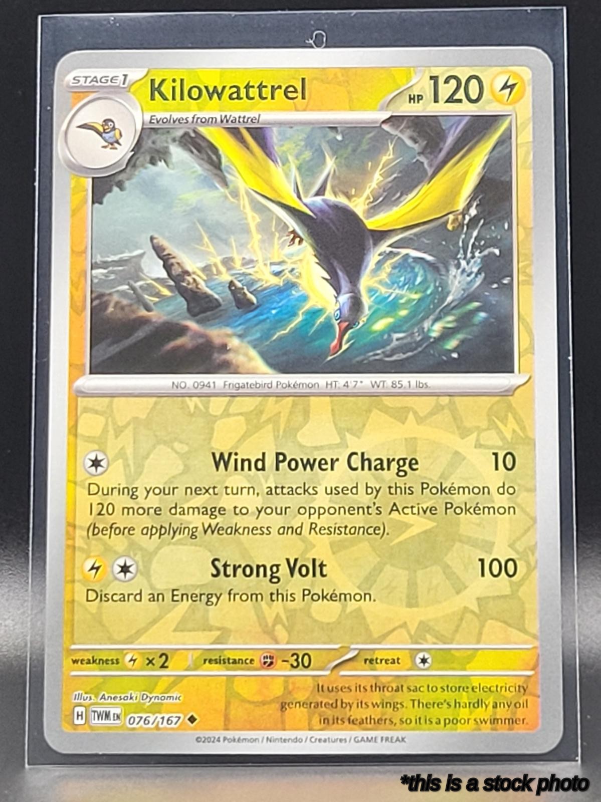 076/167 Kilowattrel Uncommon Reverse Holofoil
