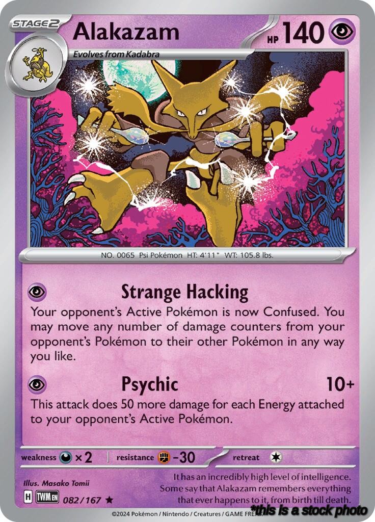 Rare Alakazam [082/167 Near Mint ]