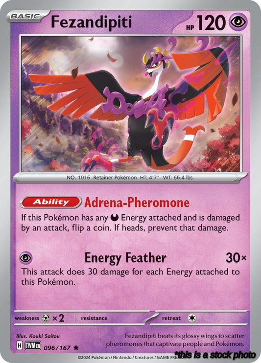 096/167 Fezandipiti Rare Holofoil