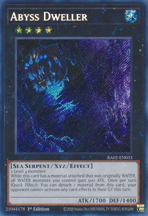1st Edition Abyss Dweller (Secret Rare) [RA02-EN033 Near Mint] Secret Rare