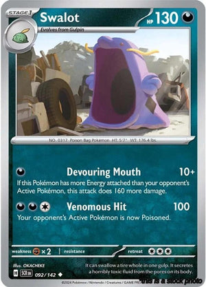 092/142 Swalot Uncommon Reverse Holofoil