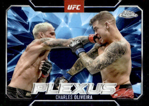 2025 Topps Chrome UFC #PLX-3 Charles Oliveira Plexus