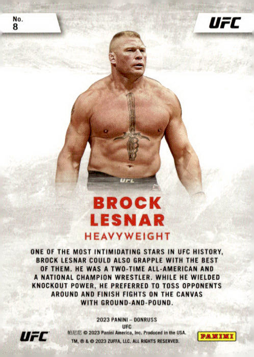 2023 Donruss UFC #8 Brock Lesnar Stare Masters