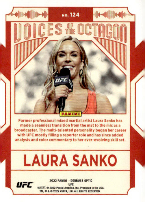 2022 Donruss Optic UFC #124 Laura Sanko