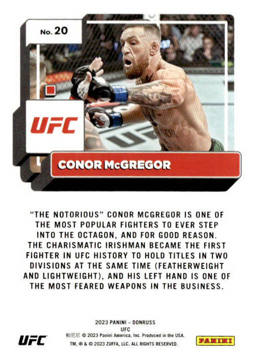 2023 Donruss UFC #20 Conor McGregor
