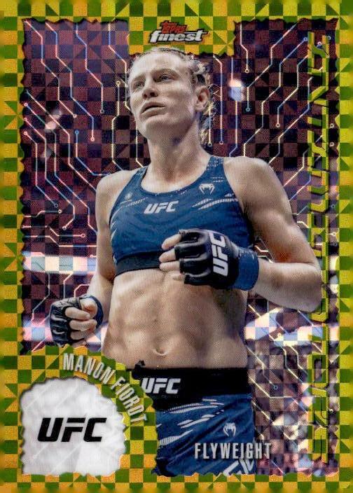 2025 Topps Finest UFC #IT-12 Manon Fiorot Intimidators Checkerboard Refractors