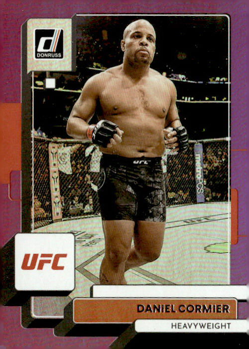 2023 Donruss UFC #13 Daniel Cormier Purple Flood