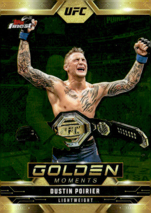 2025 Topps Finest UFC #GM-20 Dustin Poirier Golden Moments