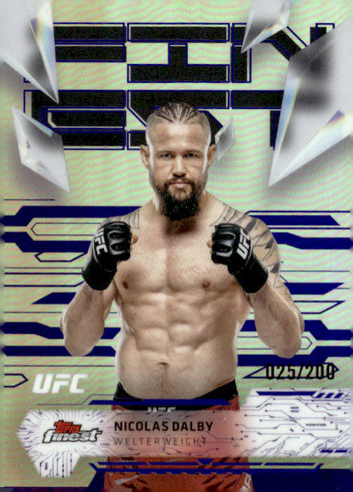 2025 Topps Finest UFC #141 Nicolas Dalby Purple Refractors #/200