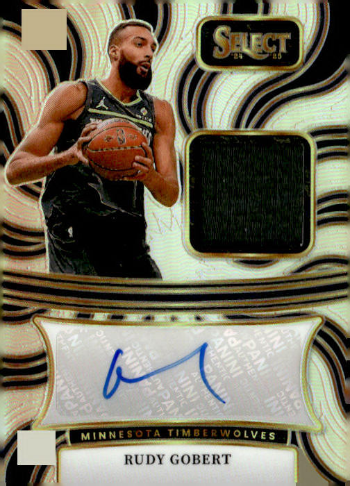 2024-25 Panini Select #AM-RUD Rudy Gobert Autographed Memorabilia #/125