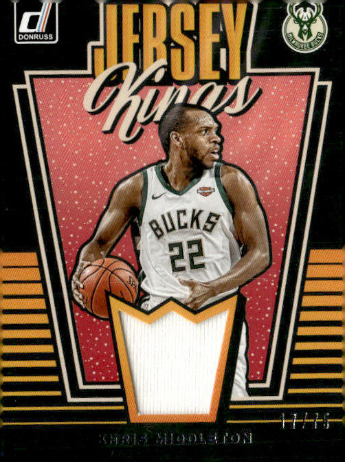 2019-20 Donruss #JK-KMT Khris Middleton Jersey Kings #/75