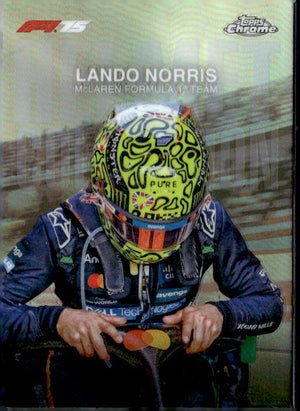 2025 Topps Chrome Formula 1 #HC-4 Lando Norris Helmet Collection