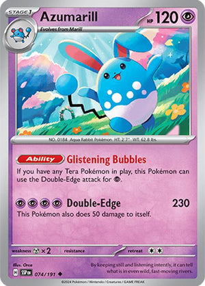 Uncommon Azumarill [074/191 Near Mint ]