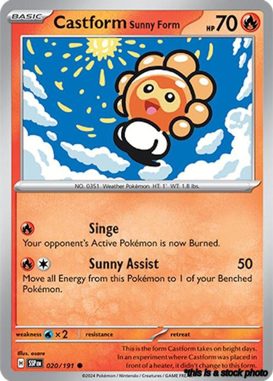 Castform Sunny Form - 020/191