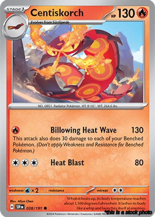 028/191 Centiskorch Common Reverse Holofoil
