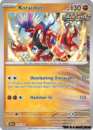 116/191 Koraidon Uncommon Normal