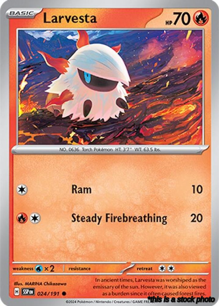 Common Larvesta - 024/191 [024/191 Near Mint ]