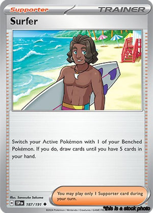 187/191 Surfer Uncommon Reverse Holofoil