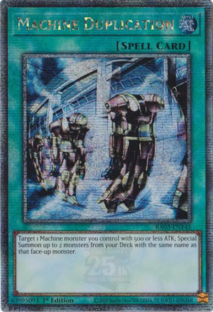 1st Edition Machine Duplication (Quarter Century Secret Rare) [RA03-EN145 Near Mint] Quarter Century Secret Rare