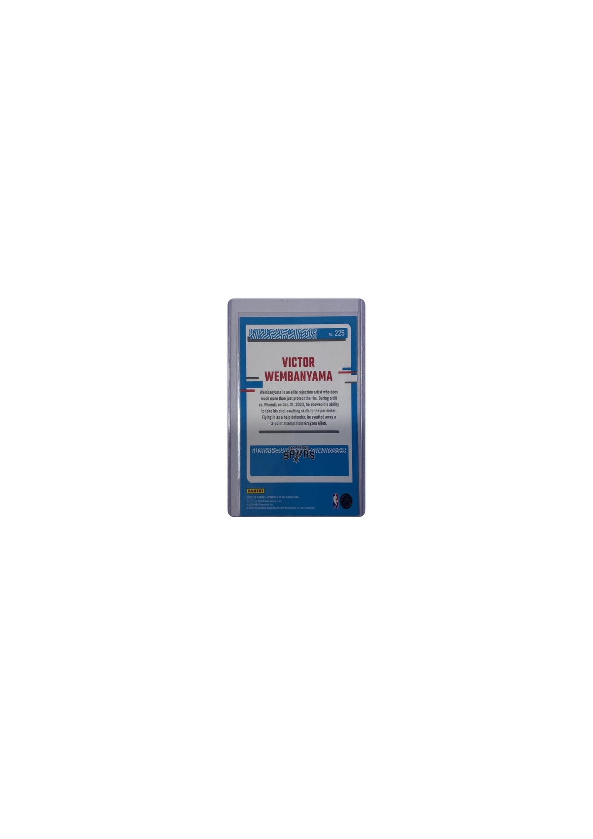 2023-24 Donruss Optic #225 Victor Wembanyama
