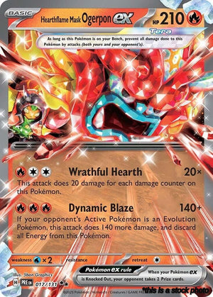 017/131 Hearthflame Mask Ogerpon ex Double Rare Holofoil
