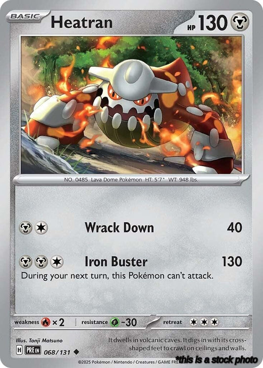 Uncommon Heatran [068/131 Near Mint ]