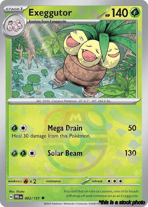 Holofoil Exeggutor (Master Ball Pattern) [002/131 Near Mint ]