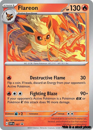 167 Flareon (Cosmos Holo) Promo Holofoil