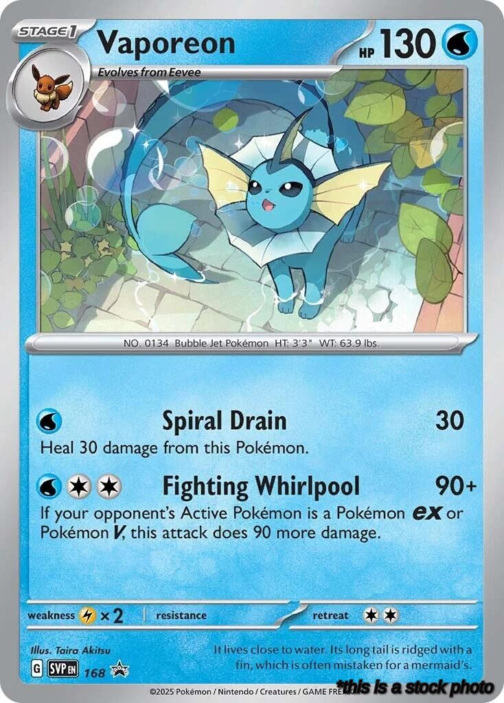 Vaporeon - 168 (Cosmos Holo)