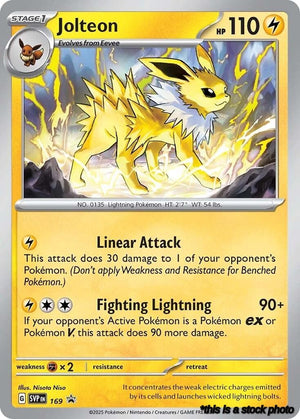 169 Jolteon Promo Holofoil