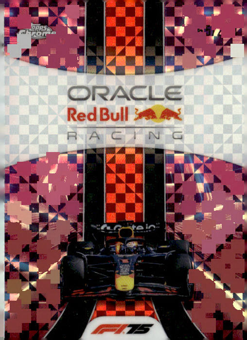 2025 F1 #174 Oracle Red Bull Racing, Pink Checker Flag Refractor #/250