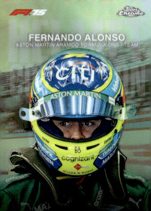 2025 Topps Chrome Formula 1 #HC-6 Fernando Alonso Helmet Collection