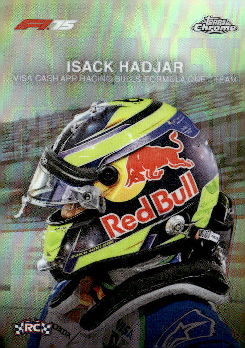 2025 Topps Chrome Formula 1 #HC-5 Isack Hadjar Helmet Collection