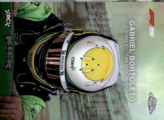 2025 Topps Chrome Formula 1 #HC-10 Gabriel Bortoleto Helmet Collection