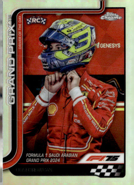 2025 Topps Chrome Formula 1 #123 Oliver Bearman