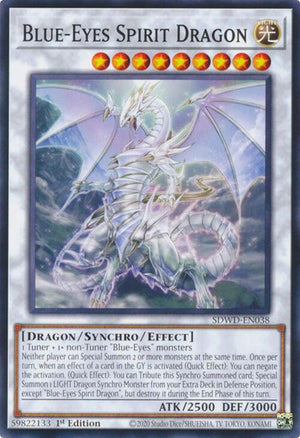 Unlimited Blue-Eyes Spirit Dragon [SDWD-EN038 Near Mint] Common / Short Print