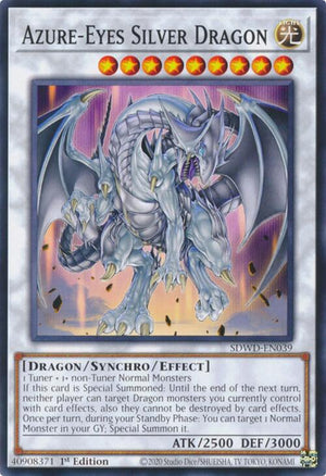 Unlimited Azure-Eyes Silver Dragon [SDWD-EN039 Near Mint] Common / Short Print