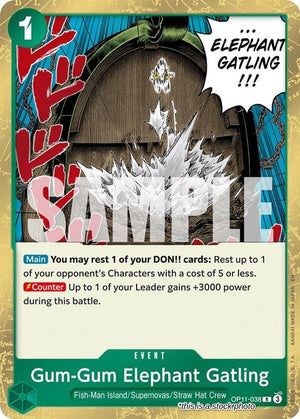 OP11-038 Gum-Gum Elephant Gatling Rare