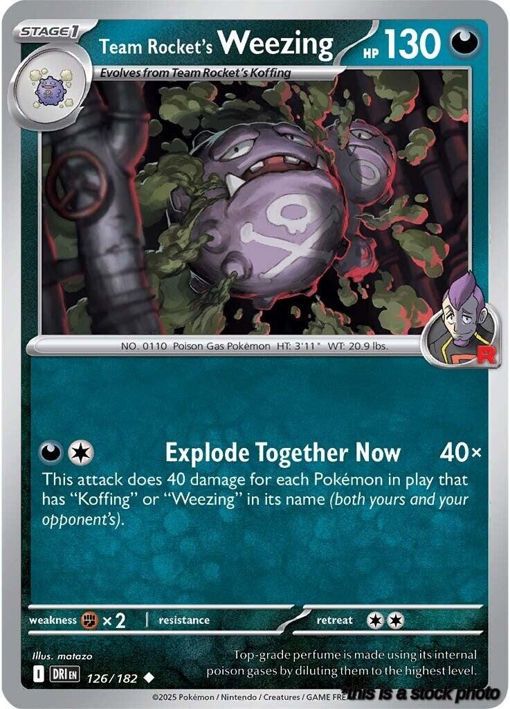 Team Rocket's Weezing - 126/182