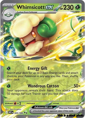 005/086 Whimsicott ex Double Rare Holofoil