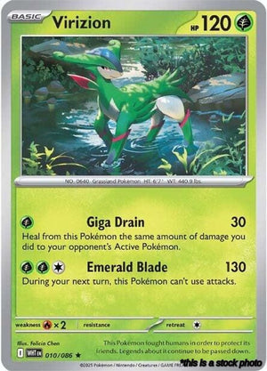010/086 Virizion Rare Holofoil