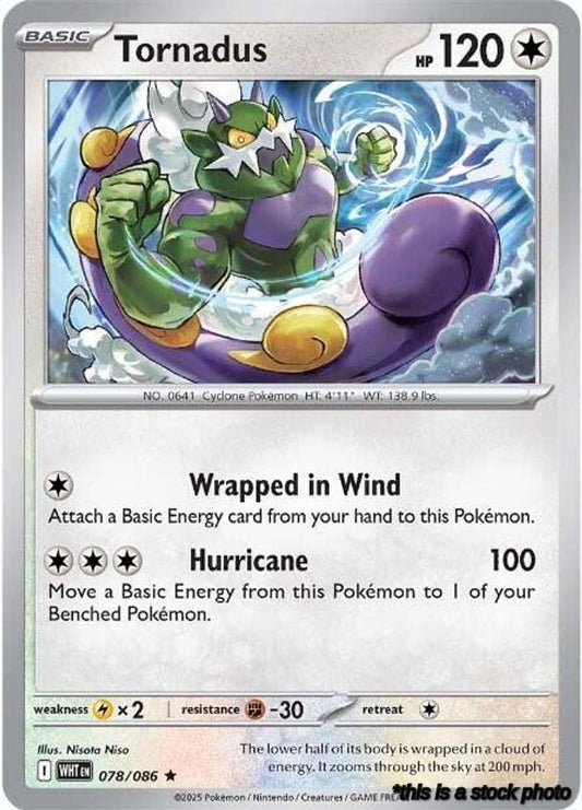 Holofoil Tornadus [078/086 Heavily Played ]