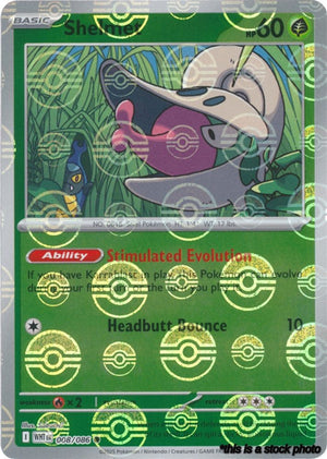 008/WHT Shelmet (Poke Ball Pattern) Common Holofoil