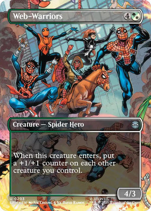 Web-Warriors (Borderless) [SPM/203] 2025 Magic: The Gathering