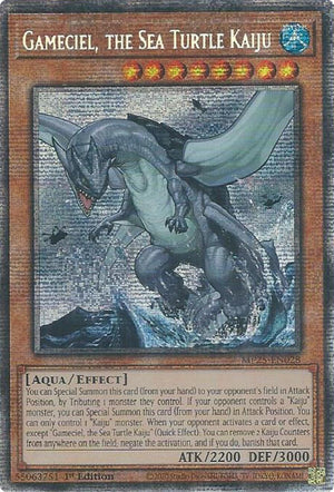 1st Edition Gameciel, the Sea Turtle Kaiju [MP25-EN028 Near Mint] Starlight Rare