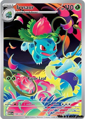134/132 Ivysaur Illustration Rare Holofoil