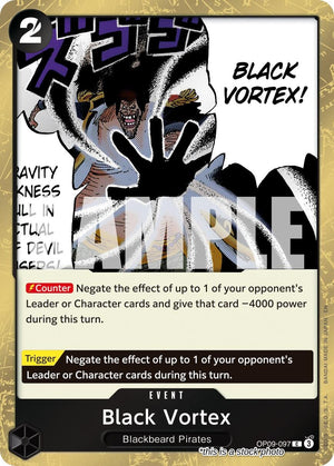 OP09-097 Black Vortex (Pirate Foil) Common