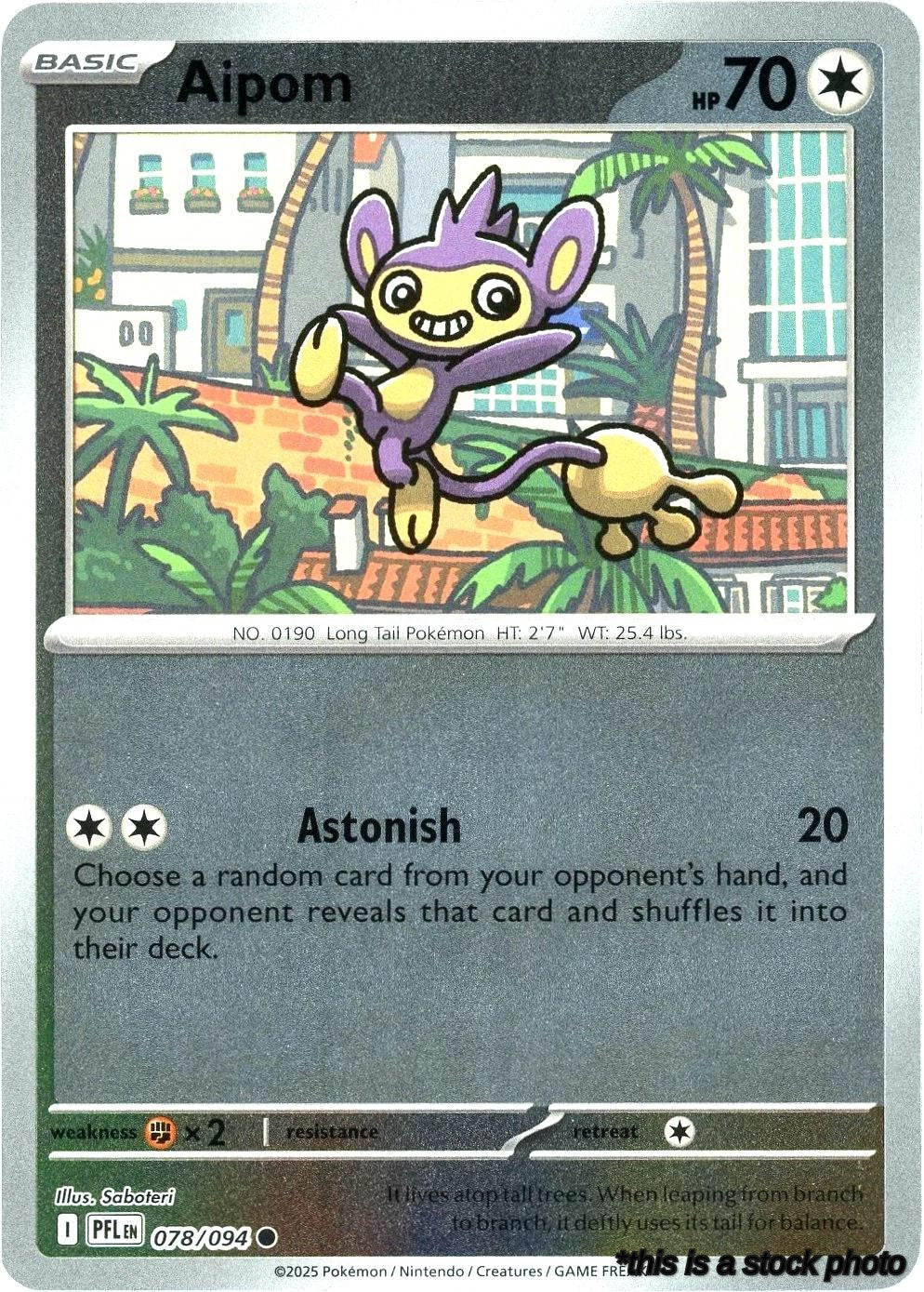 078/094 Aipom Common Reverse Holofoil