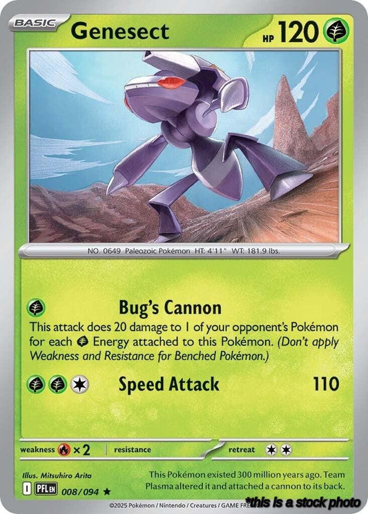 Rare Genesect [008/094 Near Mint ]